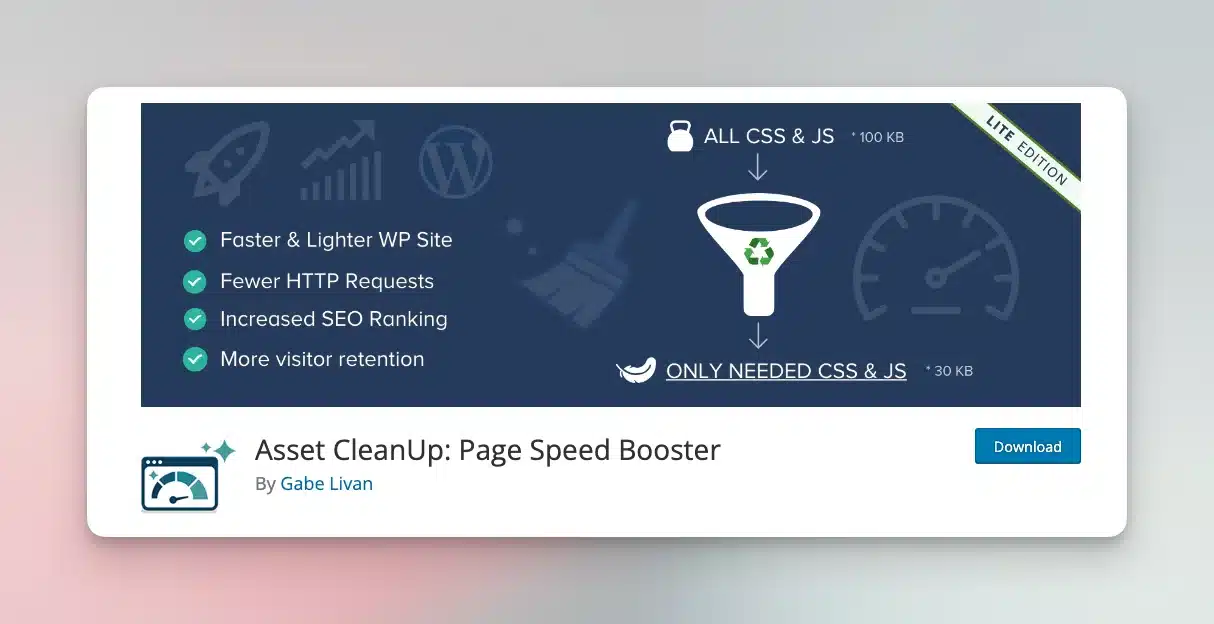  Asset CleanUp : diagnostiquer wordpress
