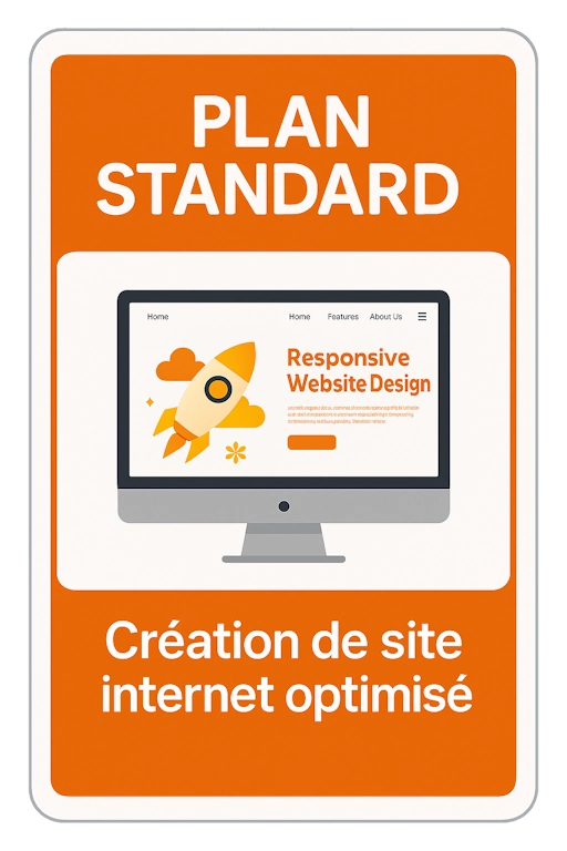 Création de sites Internet optimisé - plan standard 3