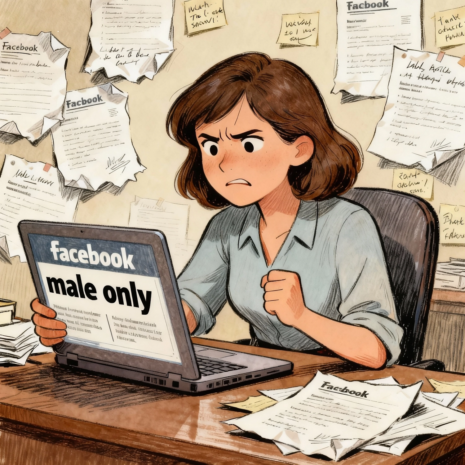 Discrimination dans les offres d'emploi Facebook : l'algorithme est-il sexiste ?